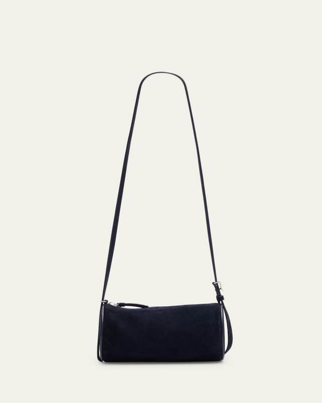 Medium Silo Suede Crossbody Bag